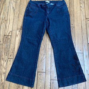 Venezia Jeans 18 dark blue embellished embroidery